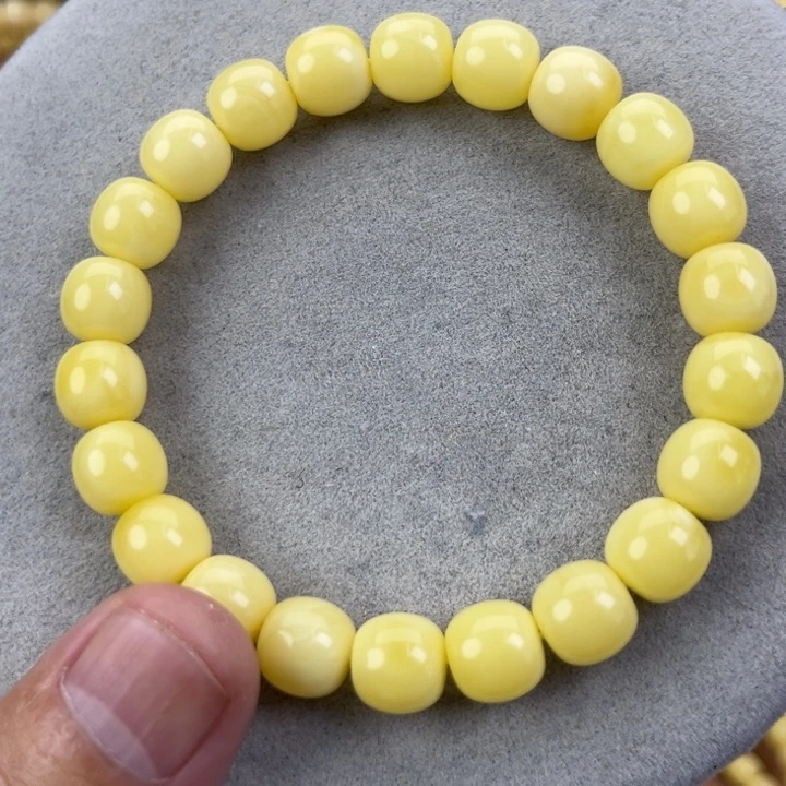 未镶嵌蜜蜡手串滴**海纯天然俄料奶白10*9.5