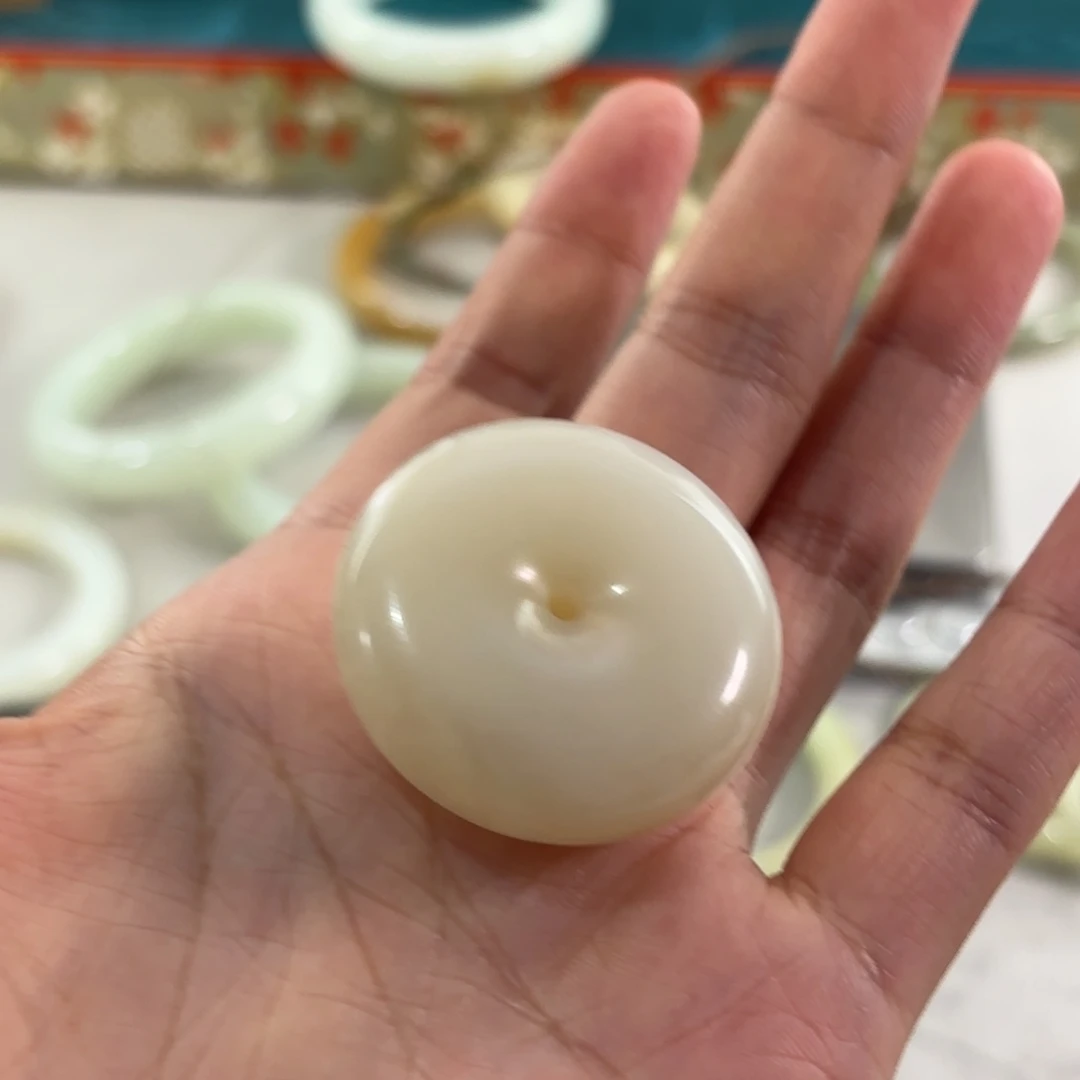 诗***方手链未镶嵌和田玉（糖玉）