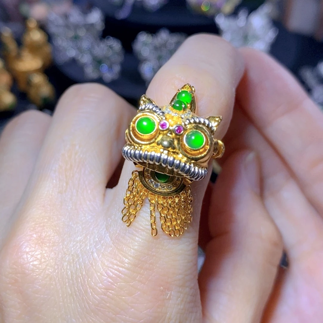 翡翠银S925镶嵌颈饰天然翡翠