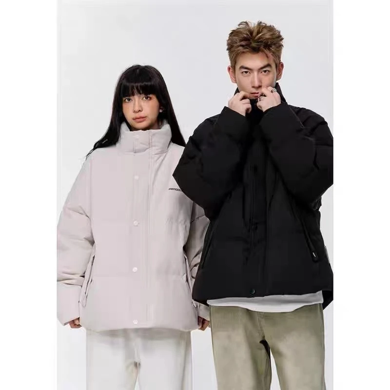 【FW804-米色】青少年潮牌羽绒服外套