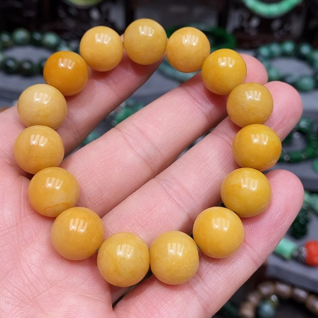 未镶嵌手链翡翠漂亮美眉