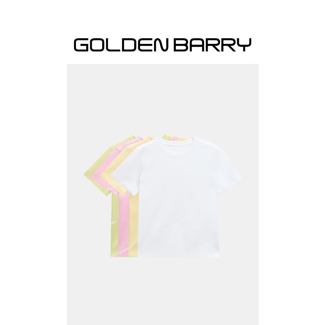 GOLDENBARRY|201968实力百搭圆领舒适短袖T恤
