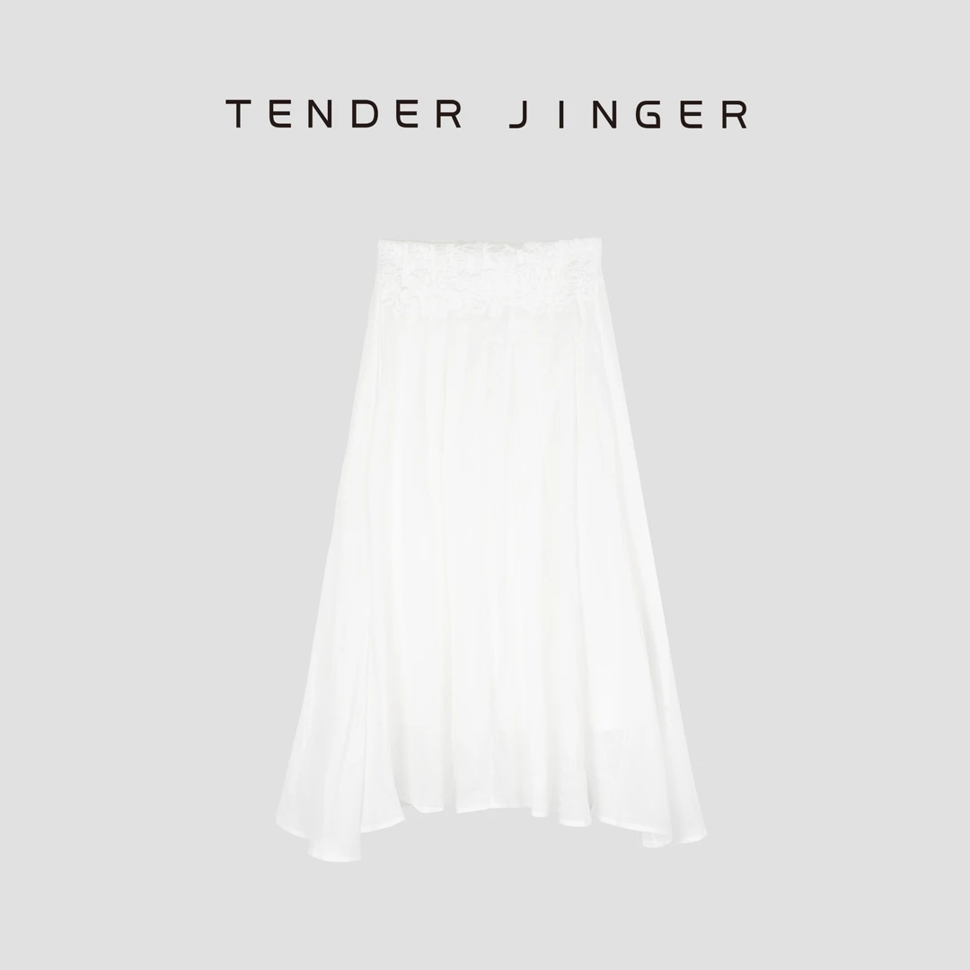 Tender Jinger【黑标】苎麻简约高级感半身裙T52LAN81207