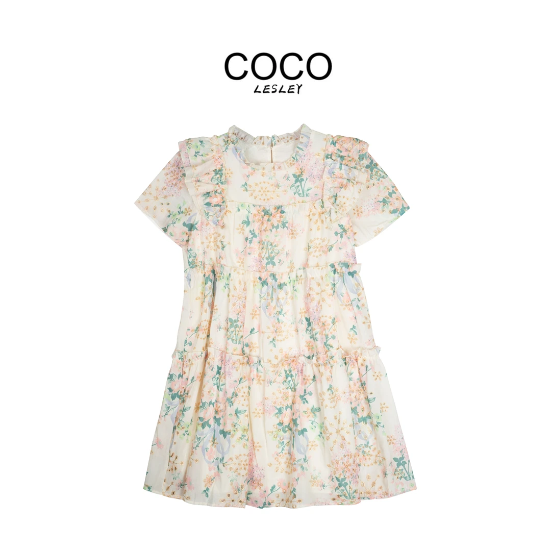 2025夏季女装新款显瘦法式气质连衣裙小裙子温柔碎花裙8185