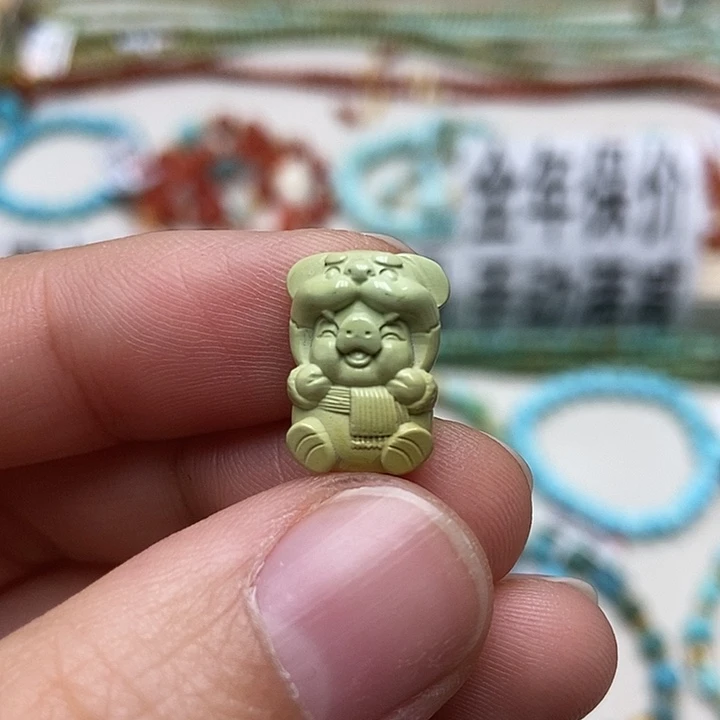 绿松石未镶嵌挂件57