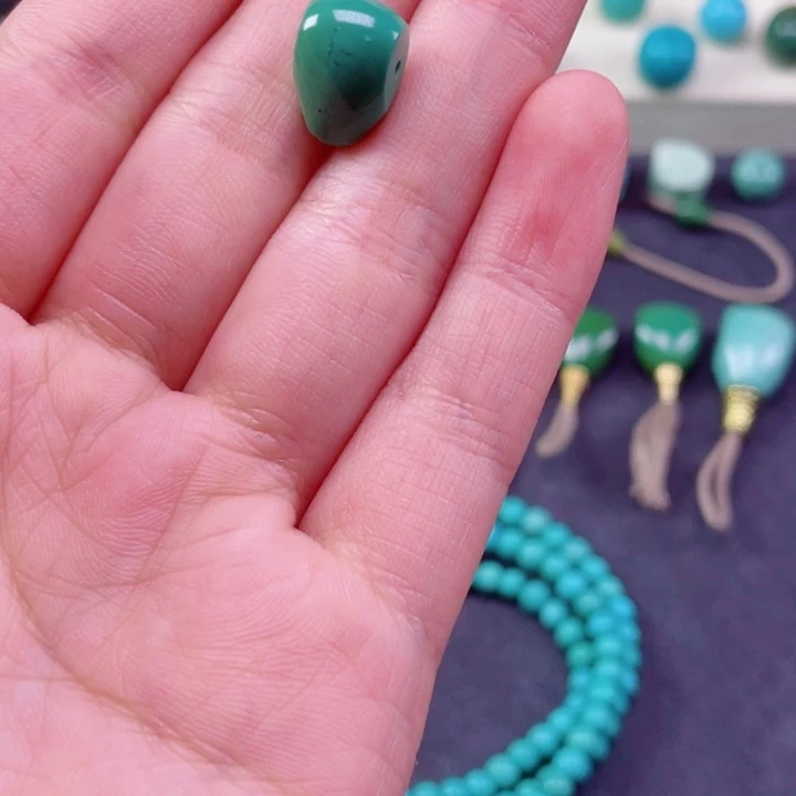 熊***鱼绿松石未镶嵌戒指