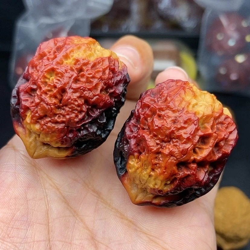 【闪购商品】把件文玩核桃37尺铁狮子球