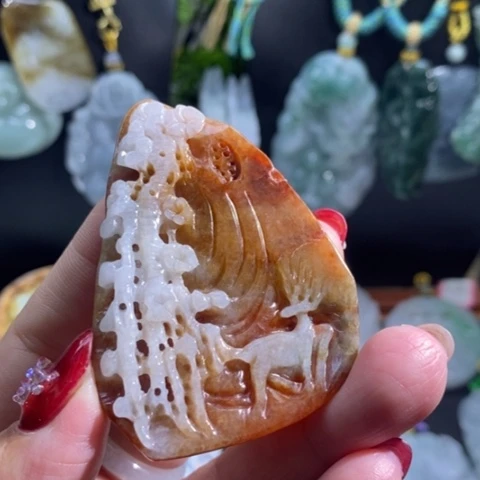 【闪购商品】颈饰未镶嵌翡翠鹿