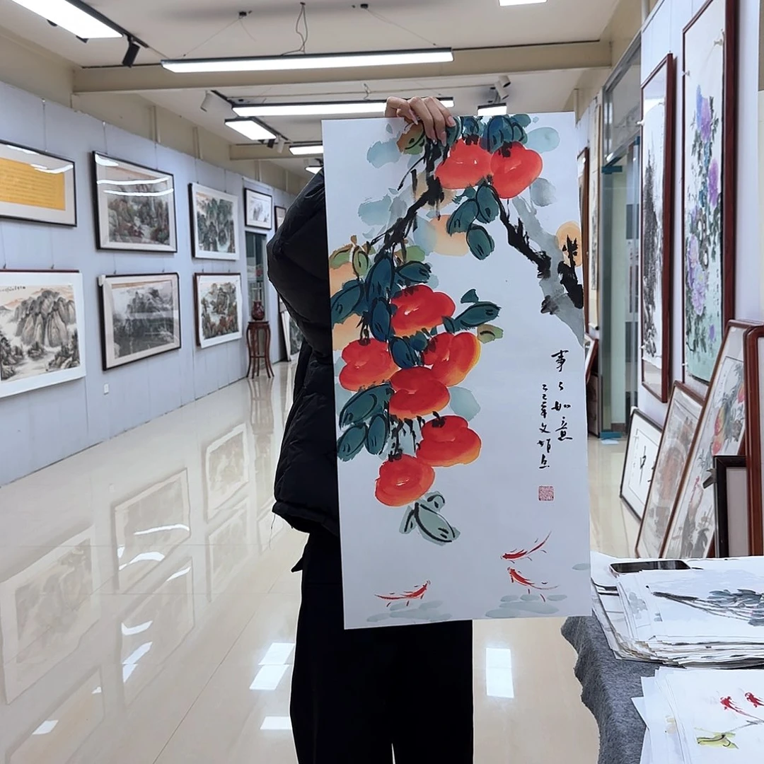 国画国画作品多次