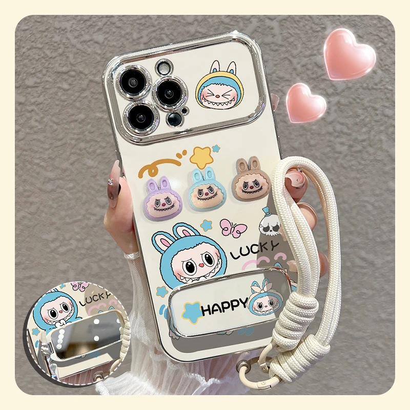 【苹果/华为/oppo/vivo/小米】适用蝴蝶布布大视窗手机壳防摔套女款