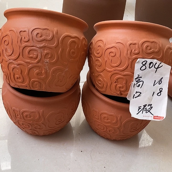 粗陶红陶绿植花盆804