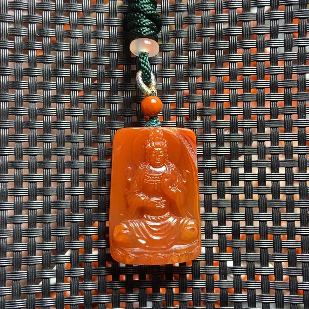 南红玛瑙未镶嵌吊坠(不含链)