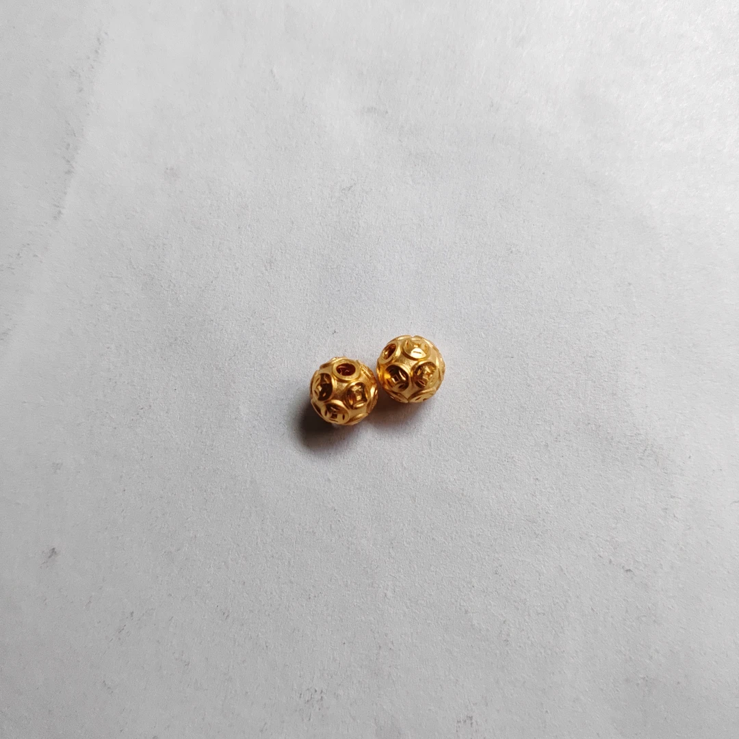 金元宝足金999貔貅珠子首饰