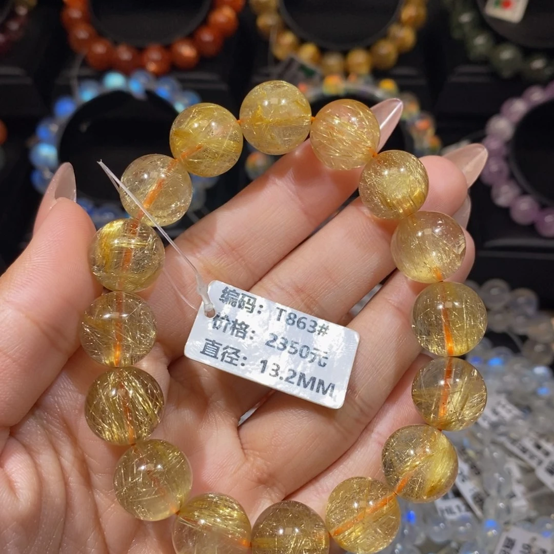 发晶手链未镶嵌T863#13.2mm