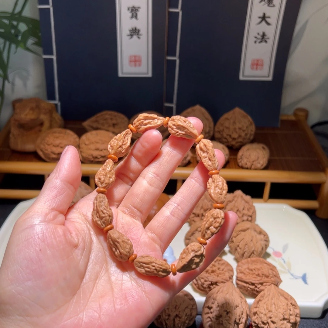 把件文玩核桃铁豆豆异形手串