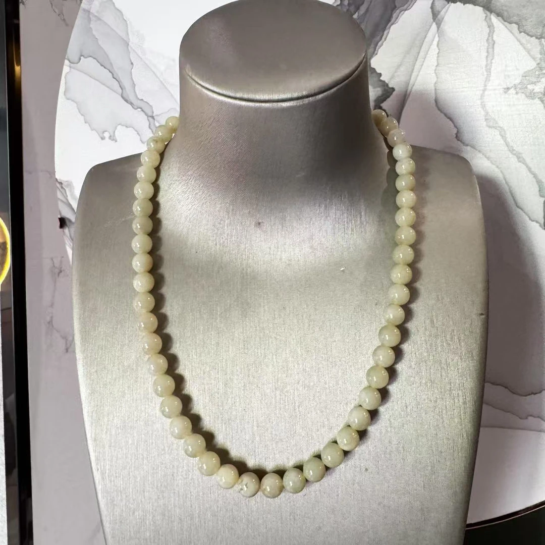 【德巧家】和田玉黄口多圈项链女神链