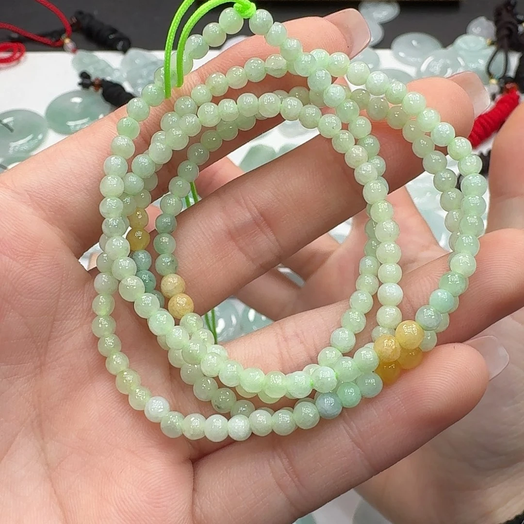 翡翠未镶嵌毛衣链多样性发其一