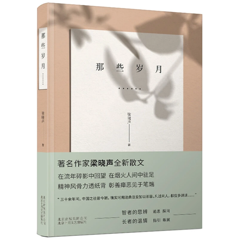 微瑕  那些岁月 书籍 梁晓声
