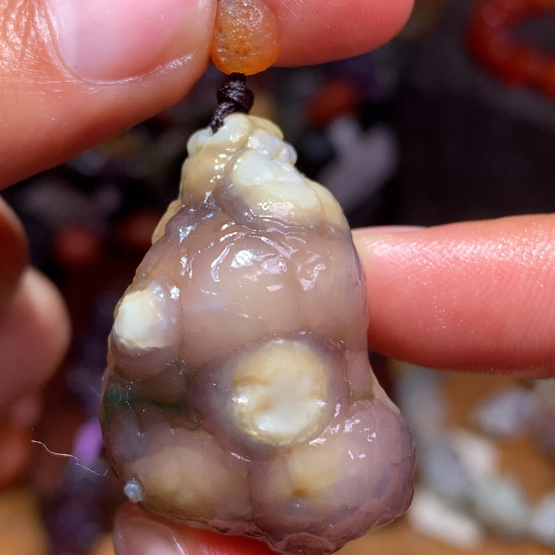 未镶嵌玛瑙/玉髓珠宝半成品