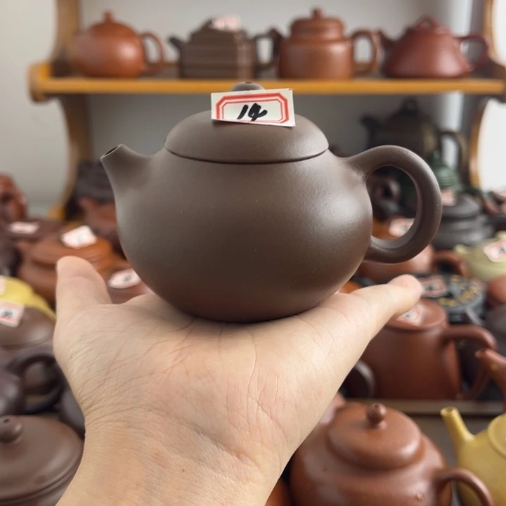 茶壶紫砂150cc紫泥半手微瑕