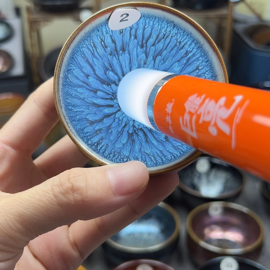 茶盏百花釉滴手工束口