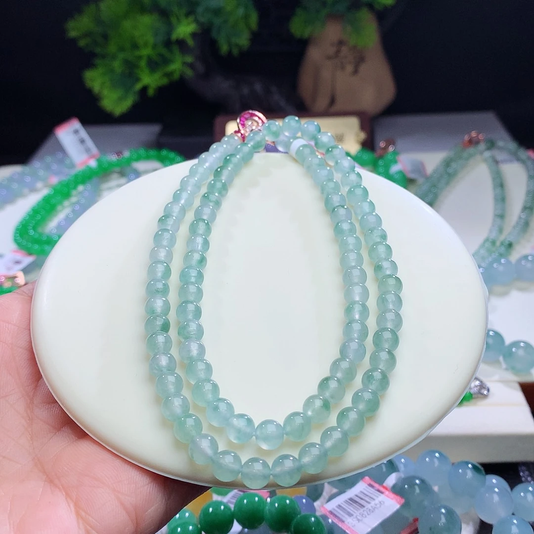 项链未镶嵌翡翠卡6mm