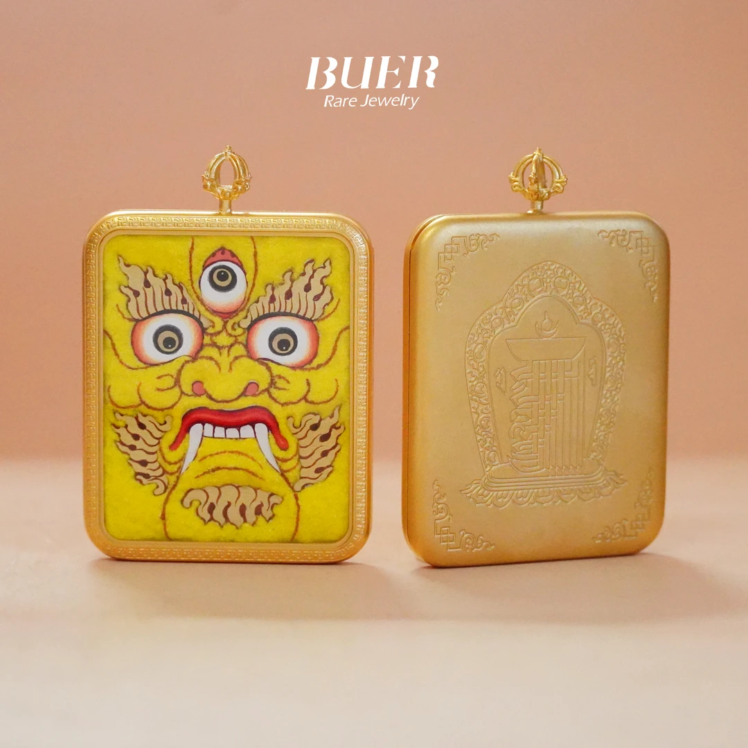 【不二】唐卡吊坠(五路CC-多样性发其一) 40*50mm