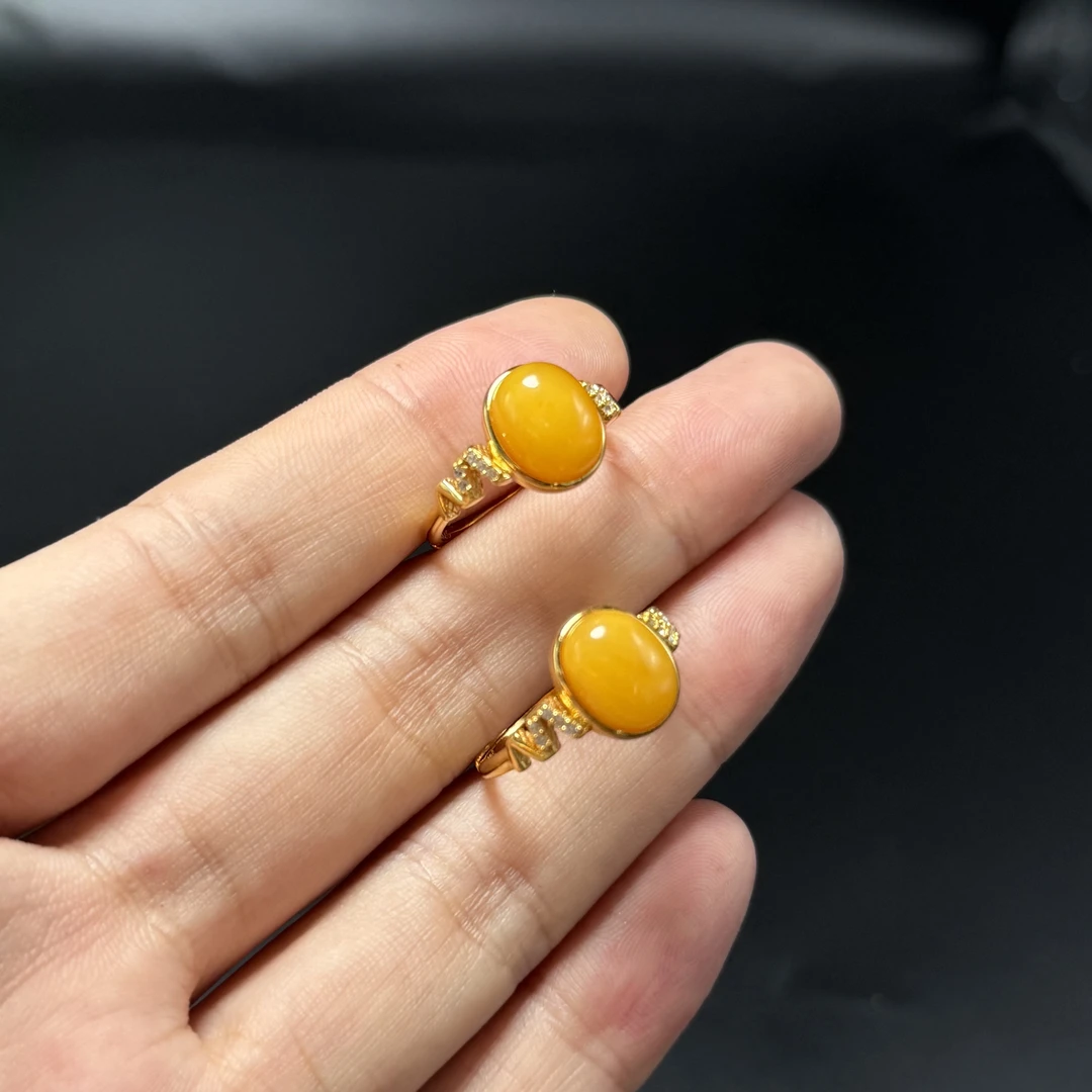 A347 琥珀蜜蜡戒指