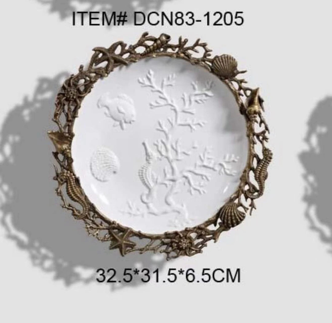 【欧美外单】DCN83-1205装饰海洋系列挂盘32.5*31.5*6.5