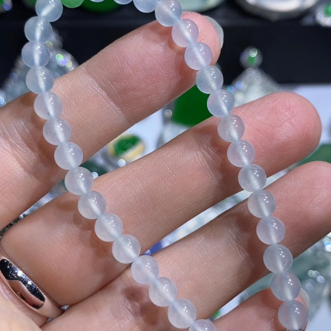 翡翠18K金镶嵌手链珠链