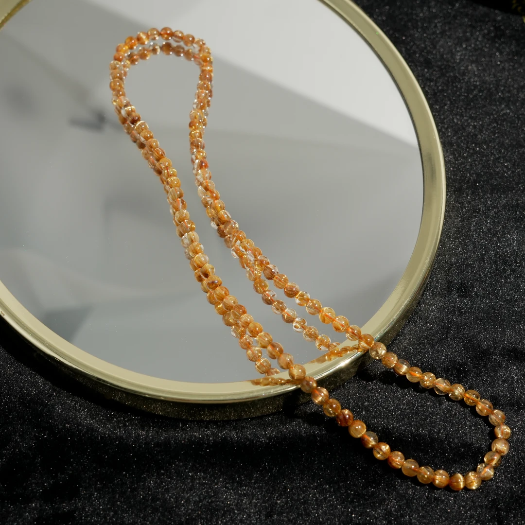 【暹罗珠宝】天然水晶“钛晶”水晶项链  XL85070