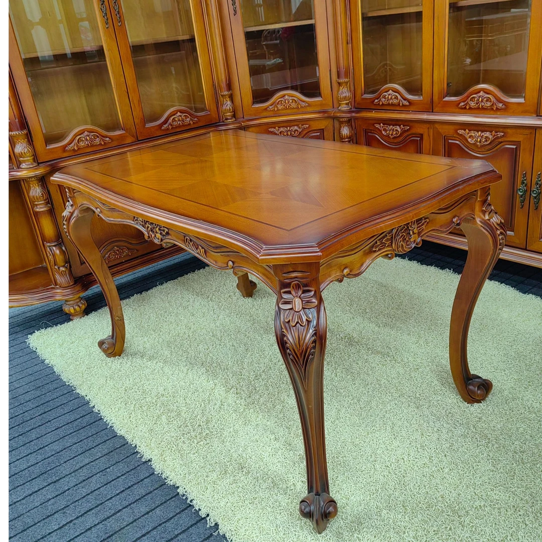 纯实木餐桌，尺寸：1300X800X760