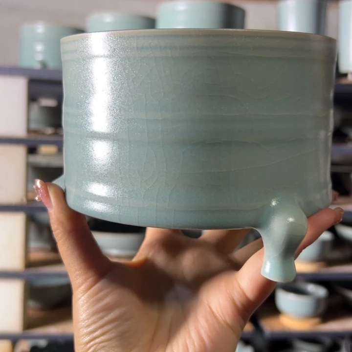 原矿仿古釉中号尊