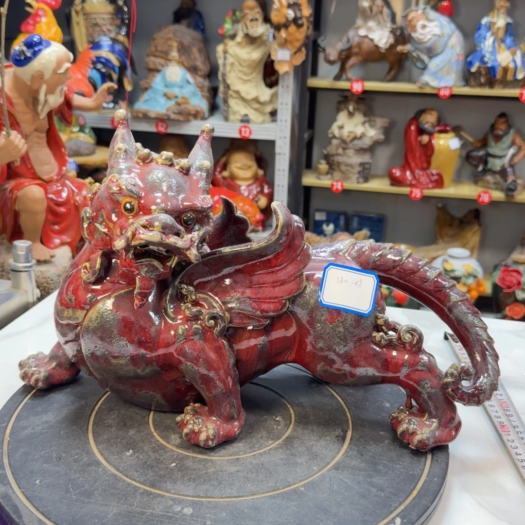 （***）石湾窑陶瓷摆件有瑕疵