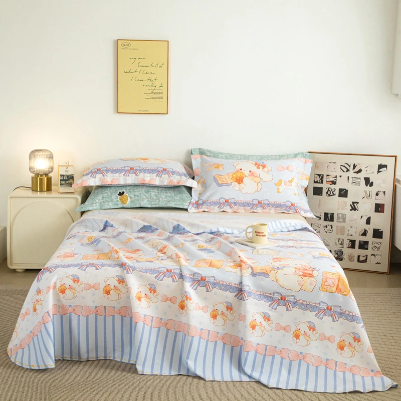 特厚正品棉小竹布料看书的兔子3米