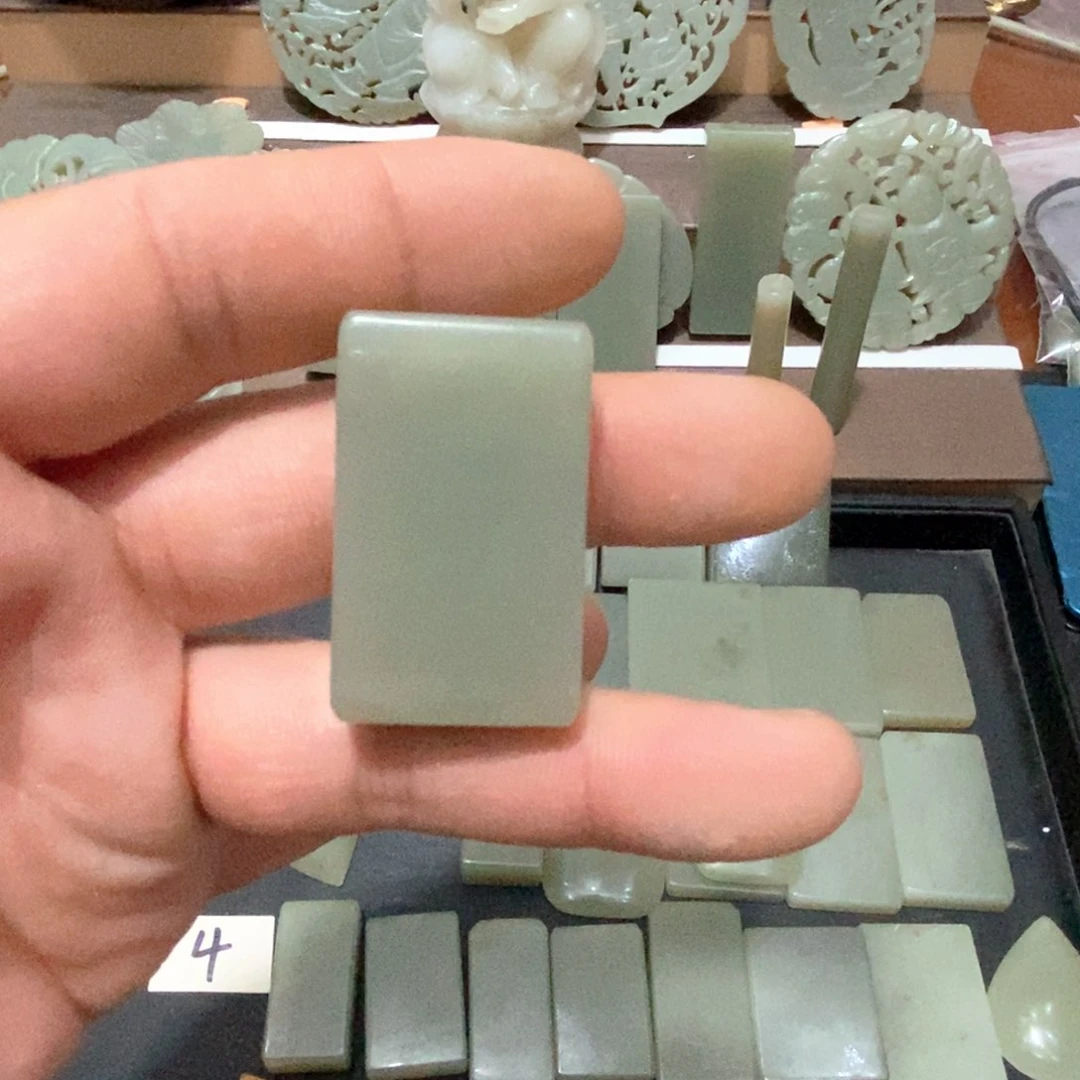 和田玉未镶嵌颈饰满***710