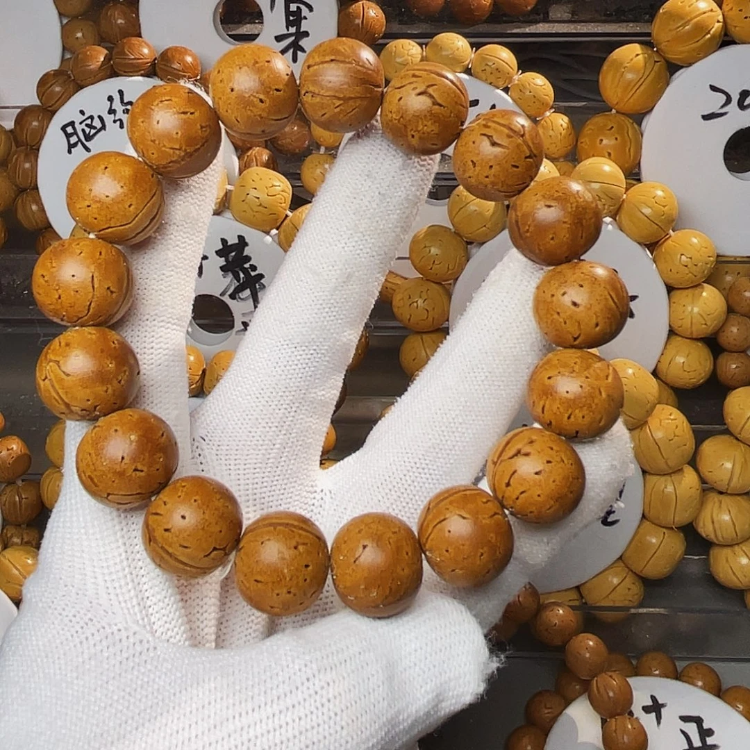 大***弦脑纹桃核15.3苹果圆