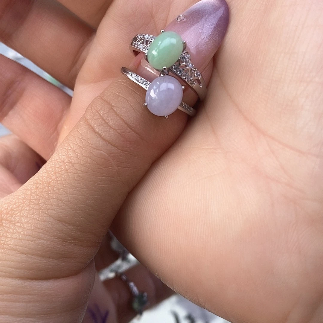 用***8翡翠未镶嵌戒指缅甸