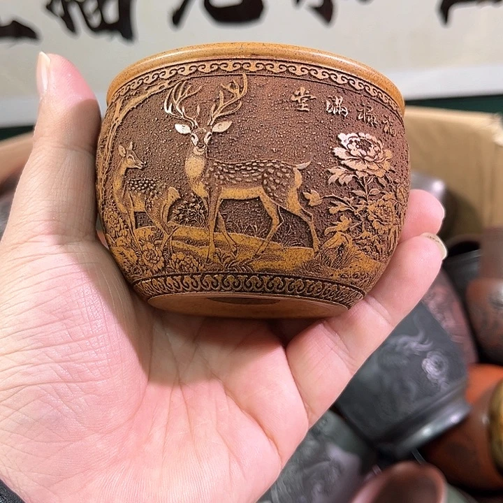 茶杯紫砂全手工紫砂主任杯