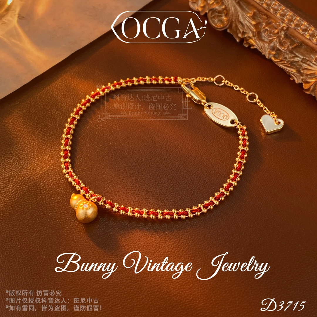 镀K金D3715 法★【财神福禄】春OCGA 欧斯伽斯 手链