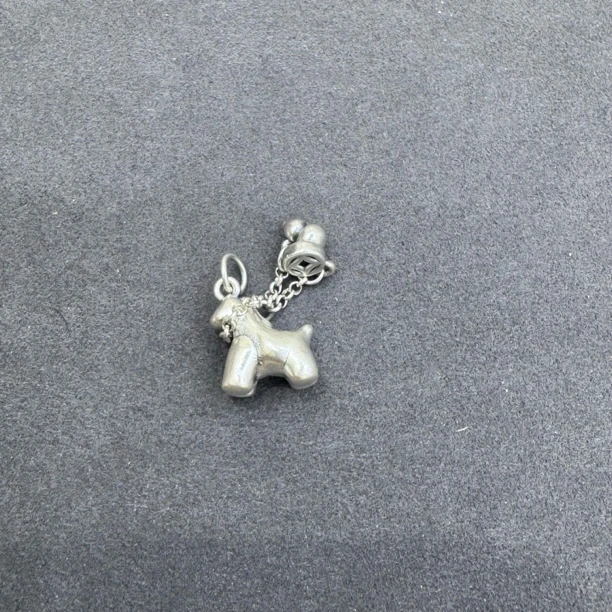 吊坠足银 1515-足银小马吊坠马上有钱不带链13mm
