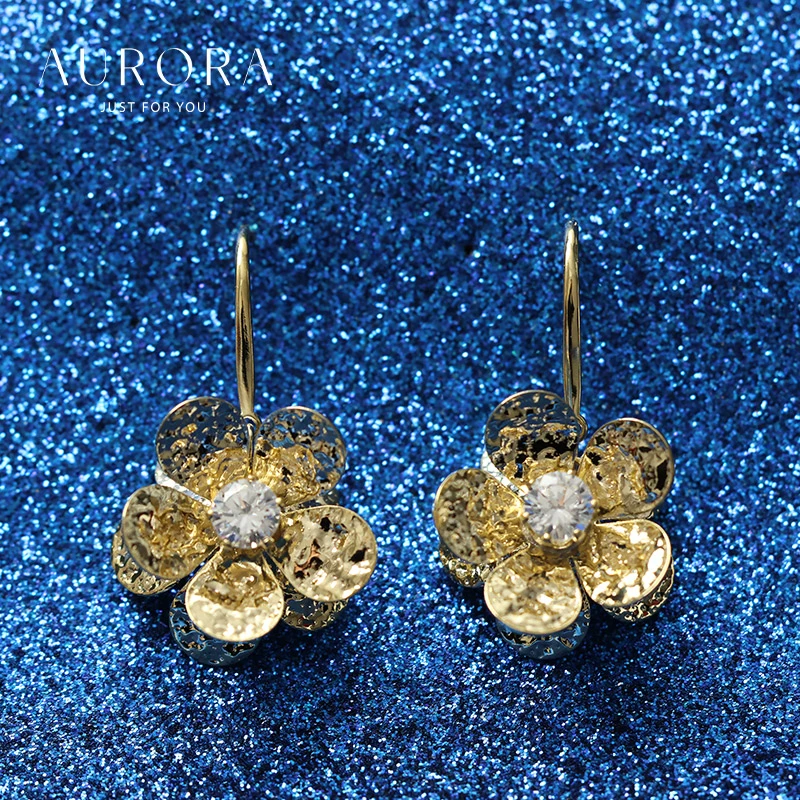 铜合金耳饰 奥罗拉原创设计耳饰耳坠s925银耳针LYK-36882301