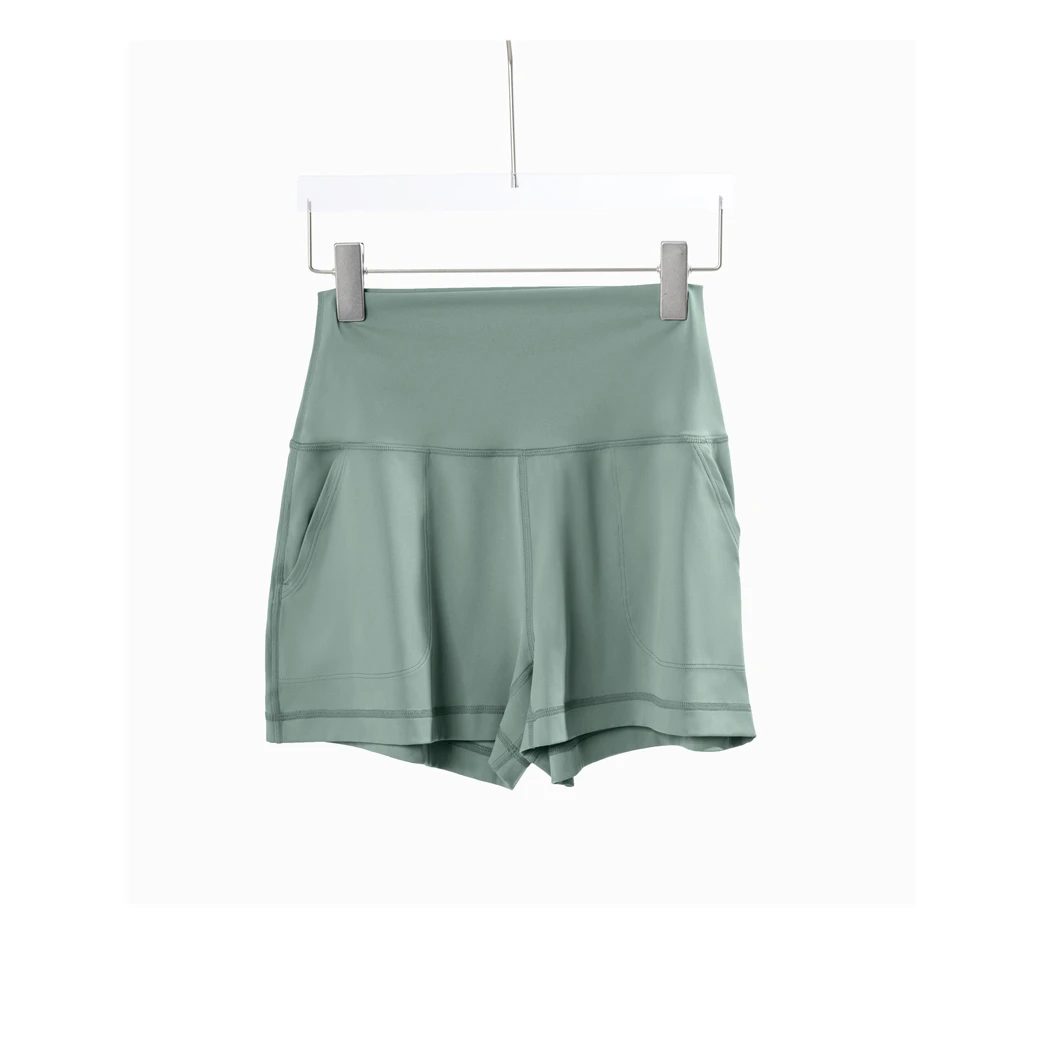 【NU冰薄荷裸感】D41-024夏瑜伽短裤女外穿超薄提臀健身热裤两分裤