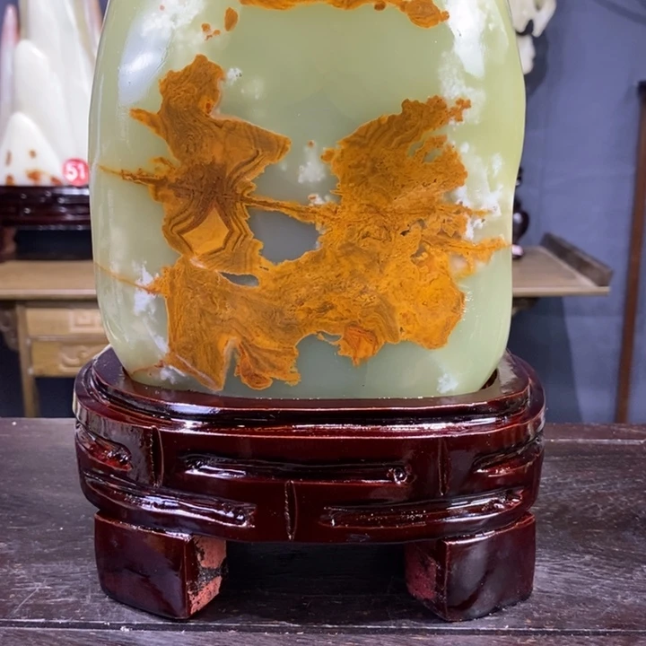 石材伊朗古青石摆件