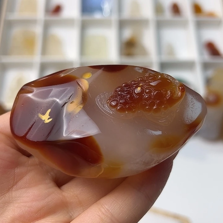 玛瑙/玉髓颈饰合金