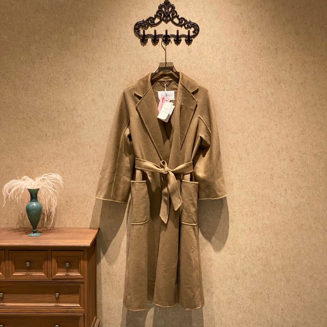 未使用 MaxMara 爆款Labbro榛子棕色羊绒大衣/40码/35075