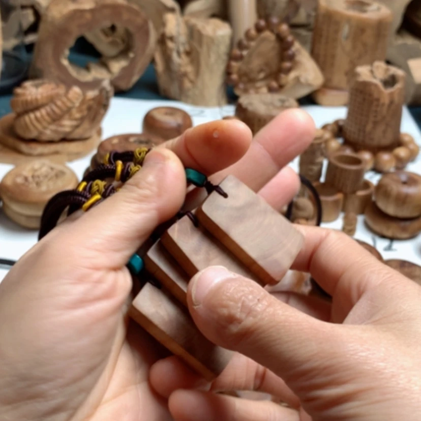 【闪购商品】檀香木原汁原味老山檀香牌一个