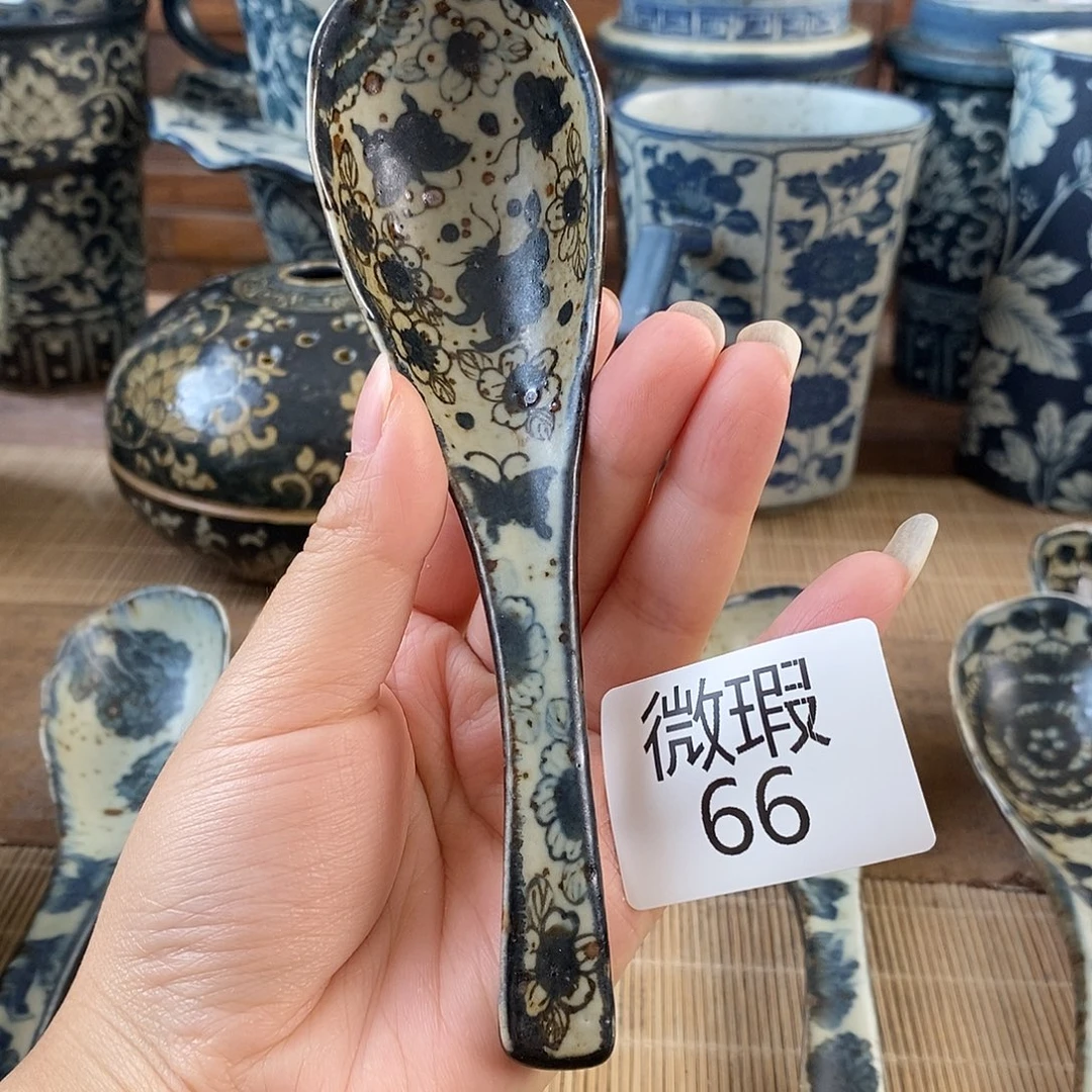 手工手绘青花高温陶瓷