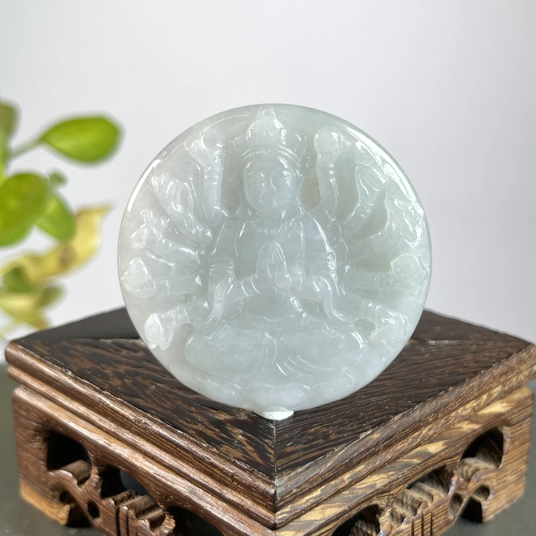 JCW14-25  天然缅甸A货翡翠 千手观音