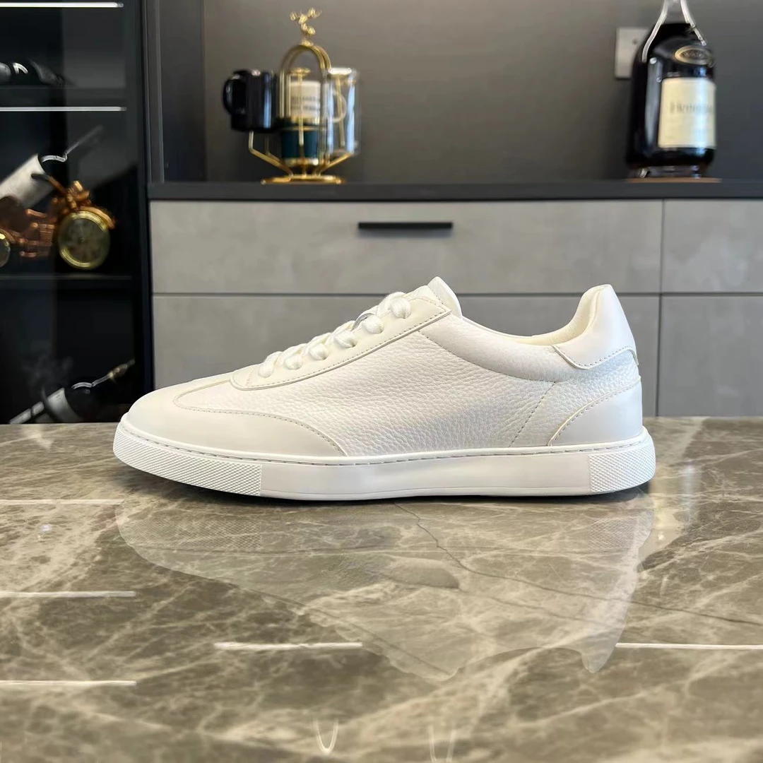 Y2L明星同款欧货男士时尚舒适休闲百搭夏季透气真皮潮款低帮男鞋